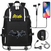 Batman Backpack Batman SchoolBag with USB Charging Port